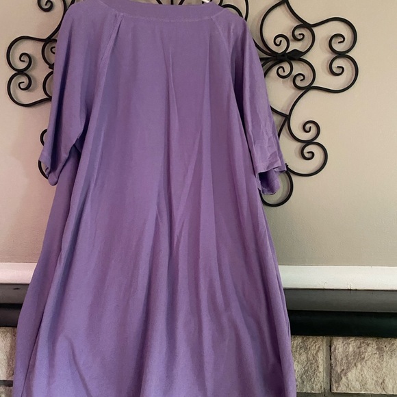 Purple Zip-Up Robe with Pockets - Picture 3 of 3